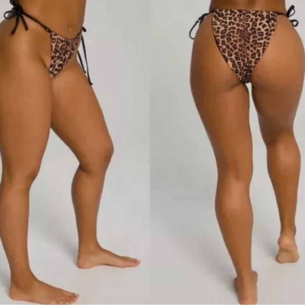 GOOD AMERICAN•Leopard bikini bottoms